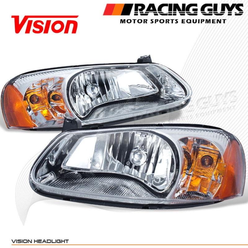 Vision head lights lamps sedan convertible euro style pair lh+rh assembly