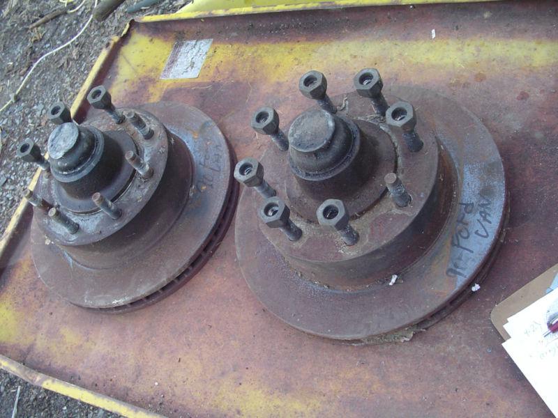 1990 ford 3/4 ton van rotors with bearings 