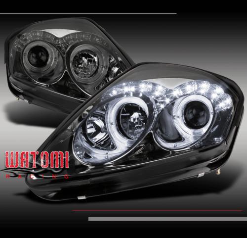 00-05 eclipse halo drl led projector headlight lamp smoke gs gt gts rs angel eye