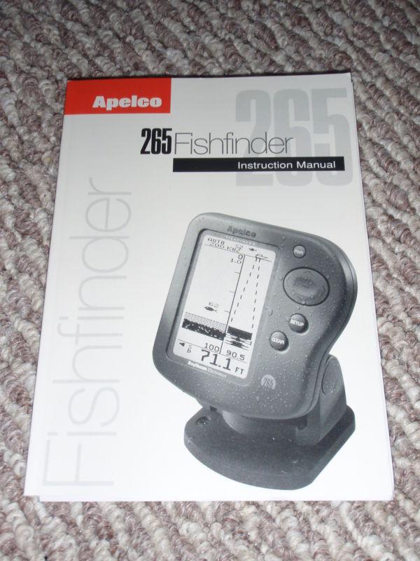 Apelco raytheon 265 fishfinder instruction manual