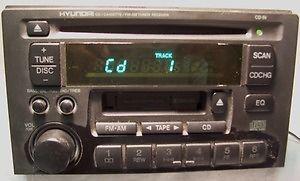 01 02 03 hyundai xg350 cd cassette radio am/fm oem