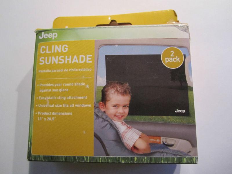 Jeep cling sunshade 2 pack only one sunshade been used