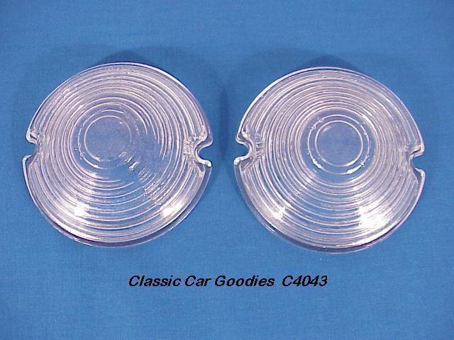 1953 chevy glass park light lenses. brand new pair!