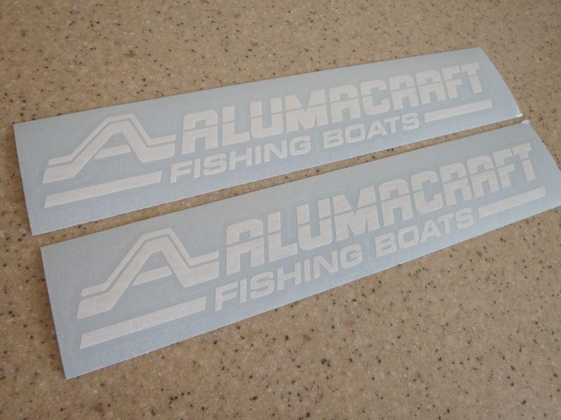 Alumacraft vintage fishing boat decals 12" 2-pak free ship + free fish decal!