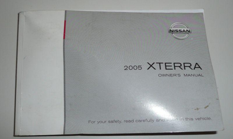 2005 05 nissan xterra factory owners manual only … free ship