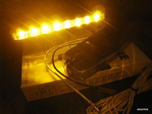 Yellow drl led day time running lights #day0 x 1 pair