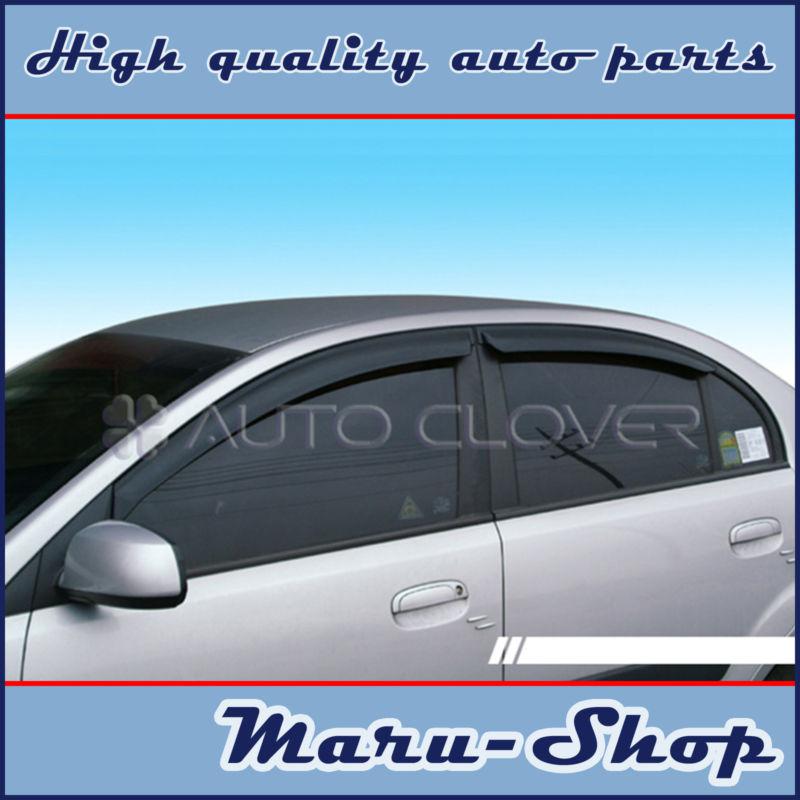 Smoke door window vent visor deflector for 06~10 kia rio 4dr