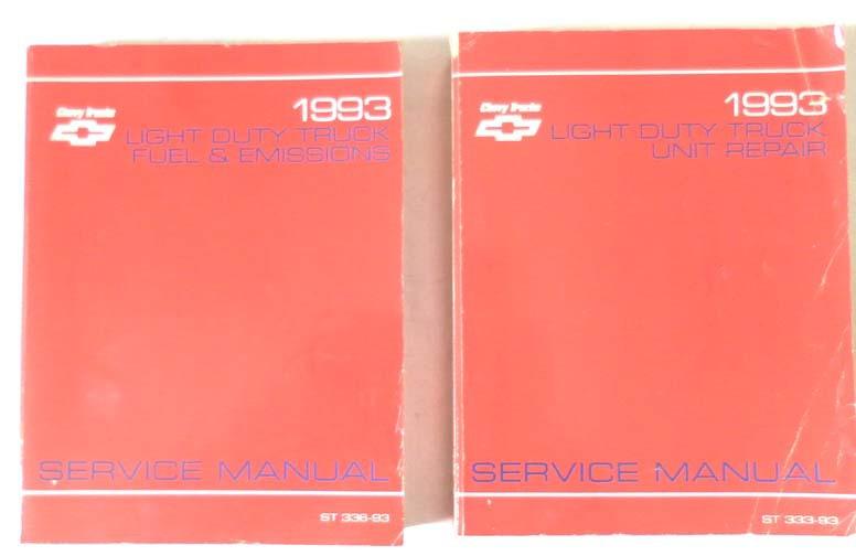 1993 chevrolet truck    service repair manual set  all models