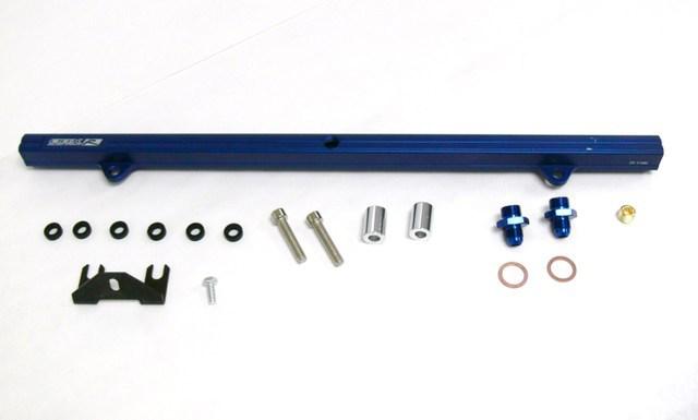 Obx top feed blue billet aluminum fuel rail skyline r32 r33 r34 gtr rb26dett