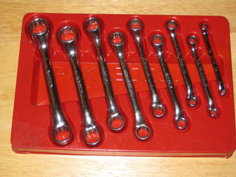 Snap on 10 degree offset short sae 12 pt box end 9 pc wrench set