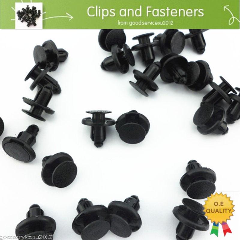 25 x nissan maxima push-type bumper retainer fastener clips 8mm hole 01553-09611