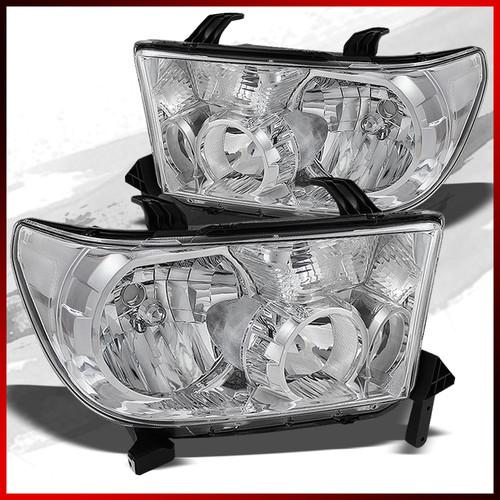 07-13 tundra, 07-13 sequoia crystal headlights front lamps l+r replacement set