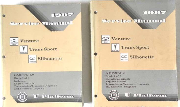 1997 chevrolet venture pontiac transport olds silhouette  service manual set 