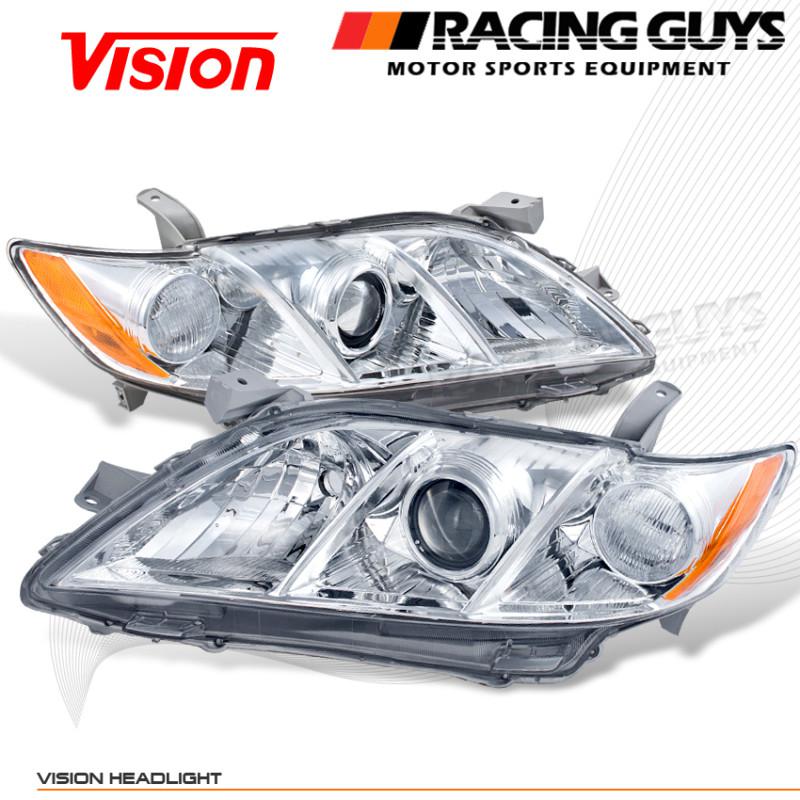 Euro clear chrome style pair look headlights left+right replacement assembly