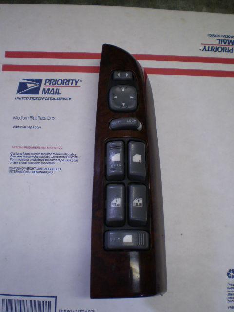 98-04 chevrolet blazer bravada master power window switch wood grain