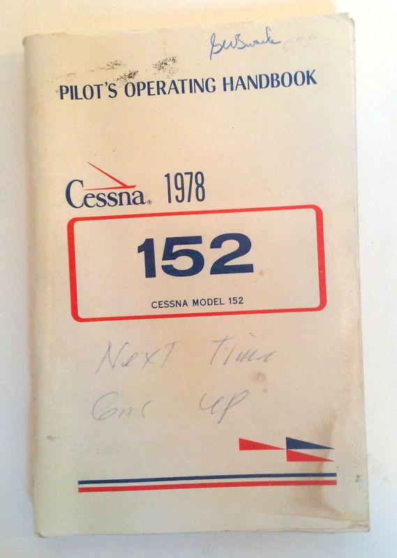 Cessna 1978 pilot's operating handbook model 152
