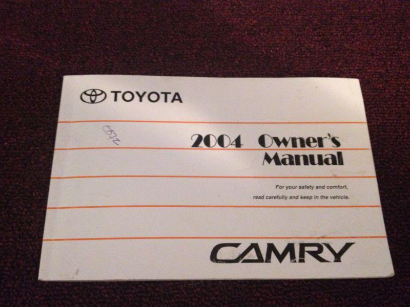 2004 04 toyota camry owners manual!  free shipping!!!