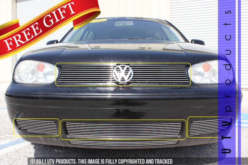 2000  - 2005 volkswagen golf 4pc chrome combo billet grille kit vw gls gti gl 00