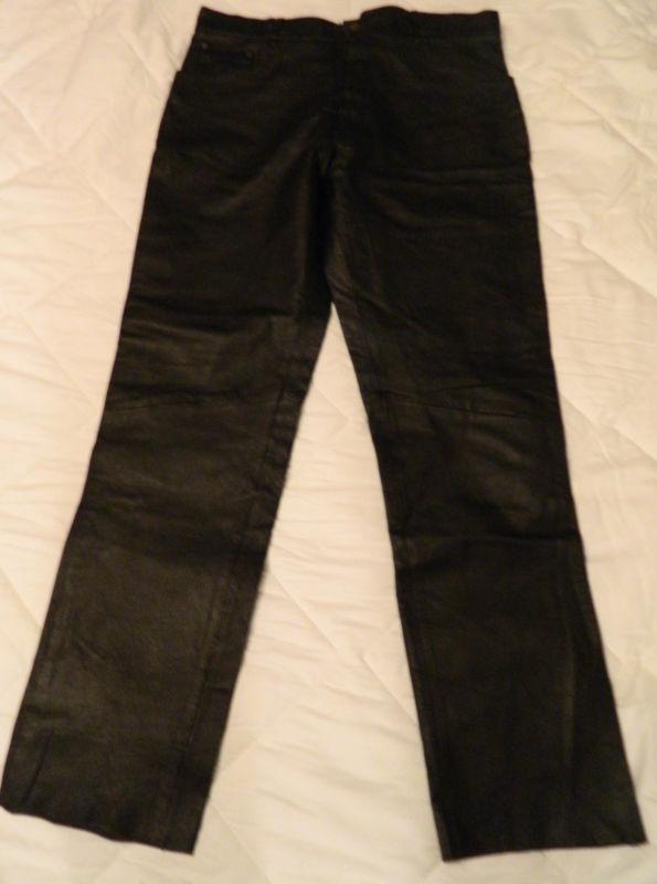 Berto lucci creazione leather biker pants professional leather size 38