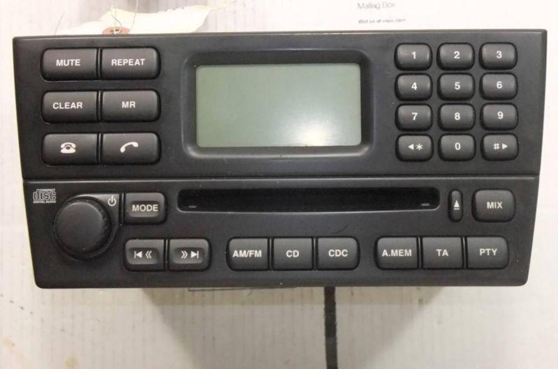 Radio am-fm-stereo cd jaguar x type 2002 2003 1x43-18b876-ab w/out nav oem