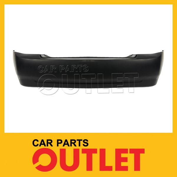 Rear bumper primed black plastic cover 2.0l ex/sx 4d sedan for 04-06 kia spectra