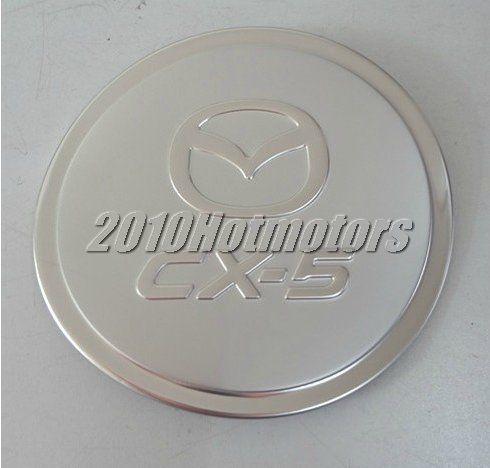 Stainless steel fuel tank cover trim for mazda cx-5 cx5