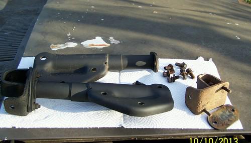 Datsun 260z front bumper shocks mounts brackets shims