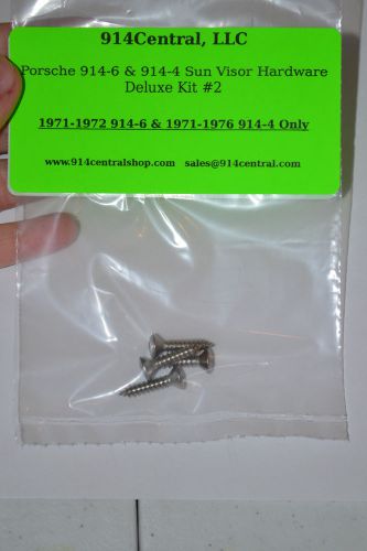 Porsche 914 sun visor screws stainless new