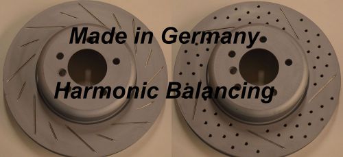 Bmw 135i 135is drilled slotted rotors harmnic balancing made in germany front