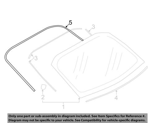 Subaru oem 13-15 brz back glass-reveal molding 65158ca000