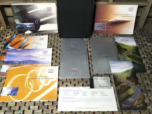 2002 audi allroad quattro owners manual w/ radio book  fast n free ship **rare**