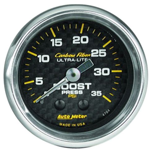 Auto meter 4704 carbon fiber; mechanical boost gauge