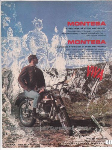 Montesa viva full page  vintage motocross mx  motorcycle advertisement ad 1967
