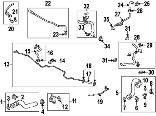 Audi 4h0121081at genuine oem overflow hose