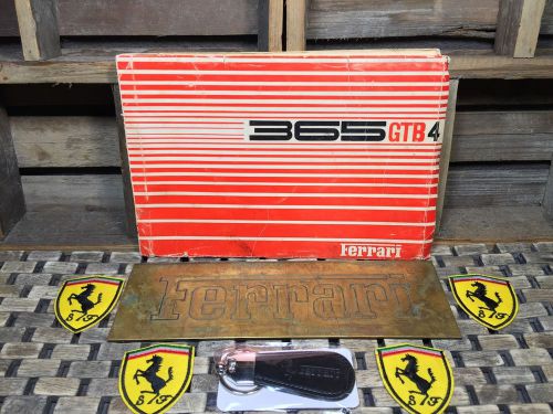 Ferrari 365 gtb4 spare parts + revision &amp; supplement 69 70 71 +bonus gtb 4 brass