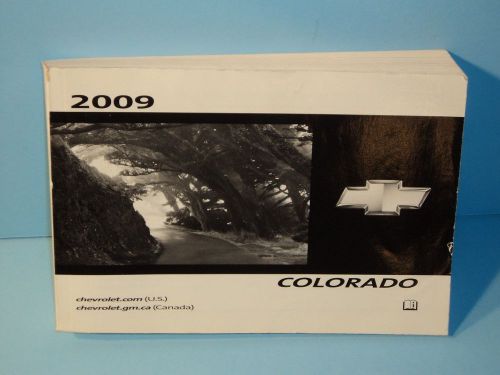 2009 chevrolet colorado factory issued owner&#039;s manual used condition