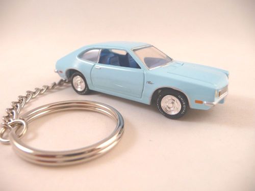 1971 ford pinto light baby blue keychain &#039;71 pinto key chain keychain