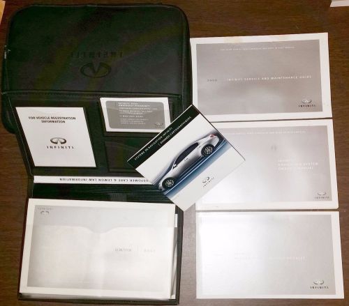 2008 infiniti m m35 m45 sedan owner&#039;s manual set with case