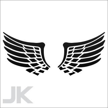 Decal stickers wing wings helmet motorbike tank 0502 x66va