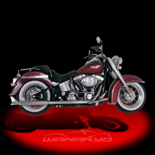 Samson dual exhaust crossover header pipes for 2007-2011 harley softail