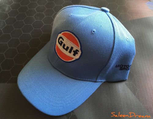 Gulf oil motor sports racing race embroidered hat lemans ford gt porsche
