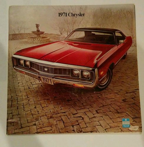 1971 chrysler sales brochure original