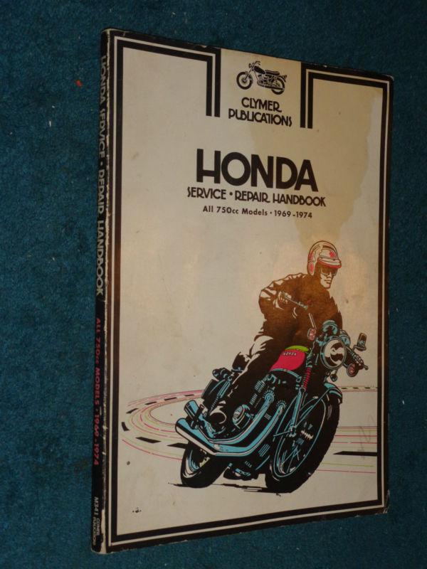 1969-1974 honda 750cc motorcycle shop manual original clymer book 73 72 71 70 69