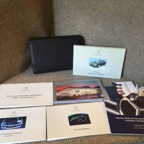 2002 mercedes e class e320 e430 e55 oem owners manual complete set with case