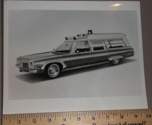 1972 c b cotington coach ambulance oldsmobile chassis brochure b&amp;w photo