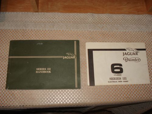 Jaguar series iii owners handbook manual set original glovebox book rare!!!