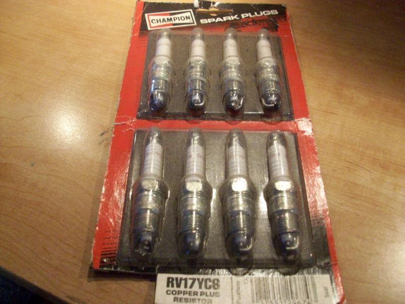 Champion spark plugs new 8 of them rv17yc6 copper top