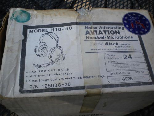 David clark  aviation headset vintage in the box