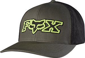 Fox racing no bounds mens flexfit hat military/green lg/xl