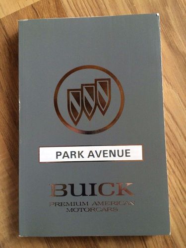 1992 buick park avenue owner&#039;s manual